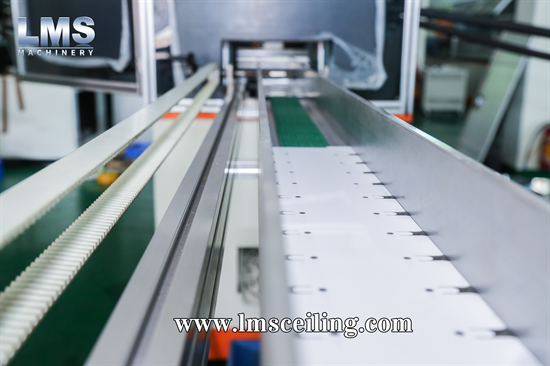 LMS high speed grilyato open cell ceiling machine 30 meters per min run out table