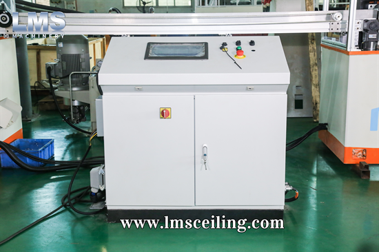 LMS high speed grilyato open cell ceiling machine 30 meters per min roll forming machine electric control box
