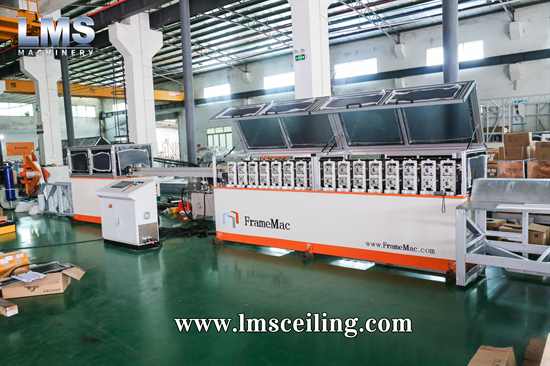 LMS high speed grilyato open cell ceiling machine 30 meters per min roll forming machine with protective cover 