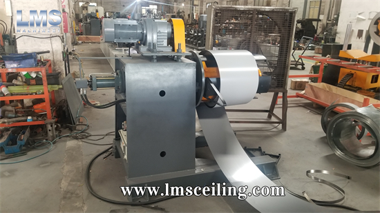 Baffle ceiling machine- Hydraulic decoiler