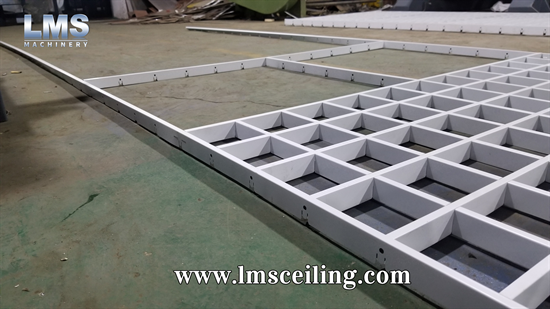 LMS Open Cell Ceiling Assembly Rendering