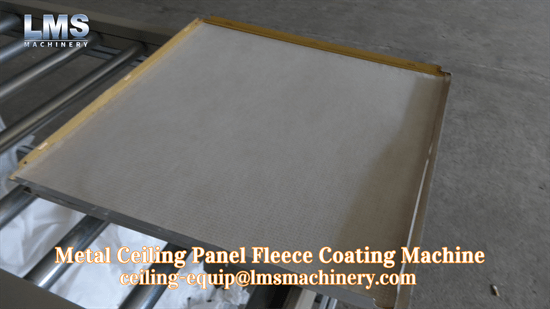 metal ceiling panel fleece coating machine coating effect