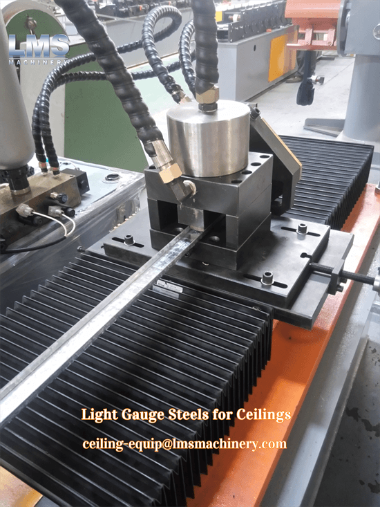 38x12mm carrying channel roll forming machine flying shearing