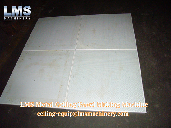 lms metal ceiling making machine -manually notching and bending