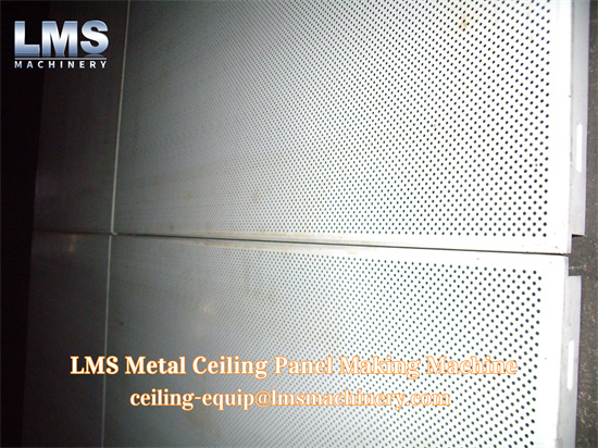 lms metal ceiling making machine -manually notching and bending