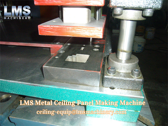 lms metal ceiling making machine -manually notching oil press and die