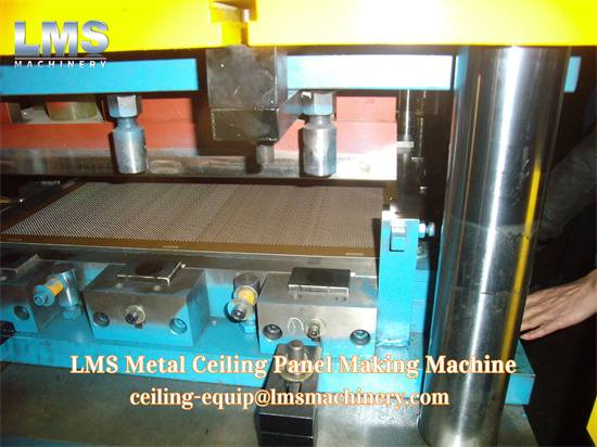 lms metal ceiling making machine -manually notching oil press and die