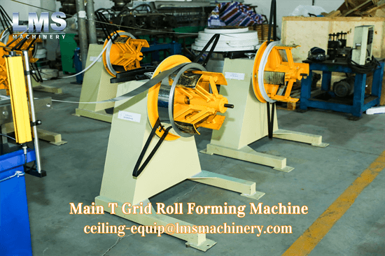 Ceiling T grid machine decoiler 