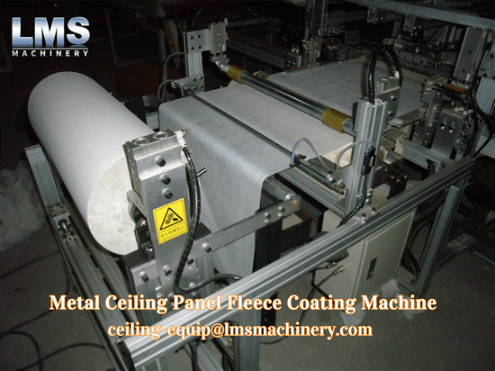 metal ceiling panel fleece coating machine non-wowen coil uncoiler