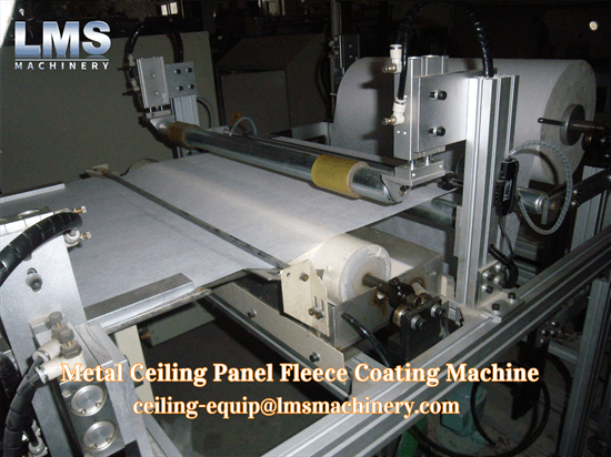 metal ceiling panel fleece coating machine glue applying roller